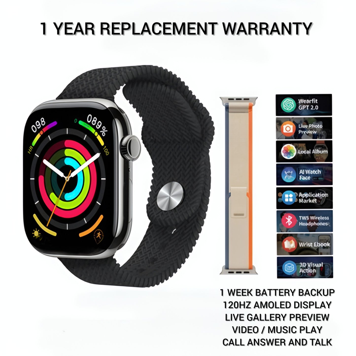 Watch Series 10 [GPS + CELLULAR] - 45mm - Amoled | Premium Quality